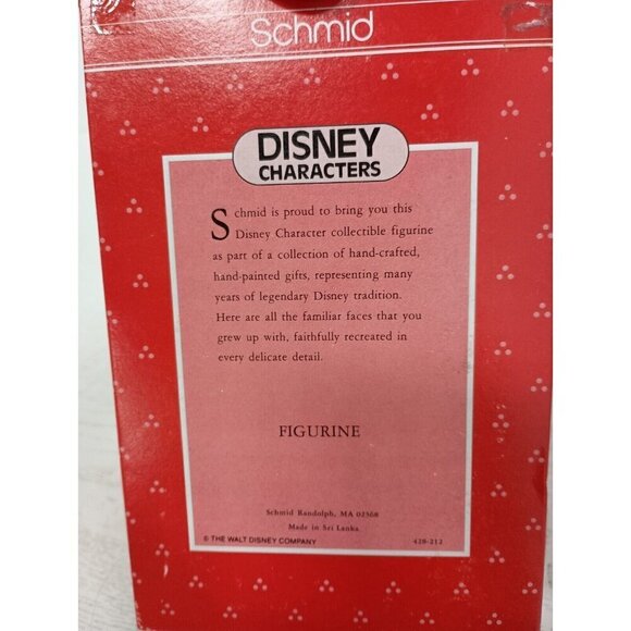 Vintage 1980s Schmid Disney Characters Mini Mouse Porcelain Figurine Collectible - Picture 5 of 12